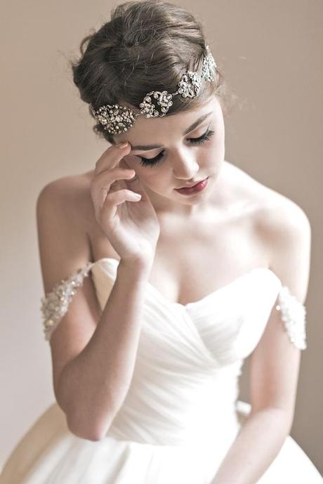 bridal accessories and dress