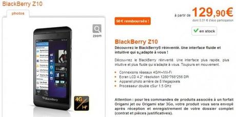 BlackBerry Z10 disponibile nel Regno Unito in versione SIM FREE