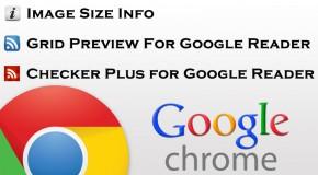 Image Size Info, Grid Preview e Checker Plus for Google Reader - Logo