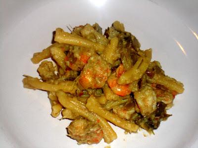 Casarecce gamberi e carciofi