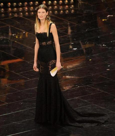 63° FESTIVAL DELLA CANZONE ITALIANA DI SANREMO || BIANCA BALTI wears Dolce & Gabbana ||