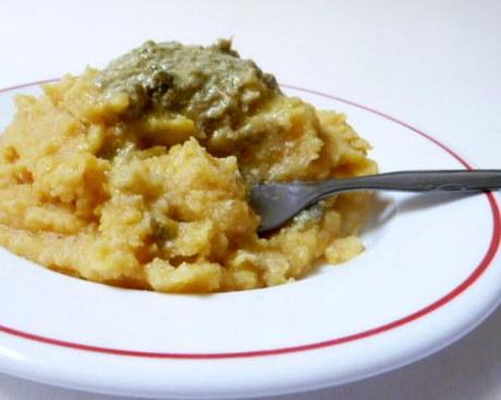 fava con pesto di capperi