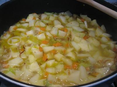 Zuppa di patate e ceci