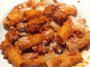 Rigatoni con le polpette