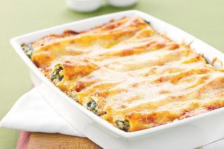 Cannelloni con ricotta e spinaci