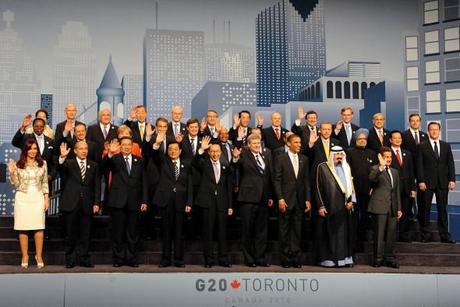 Foto di gruppo al G20 di Toronto