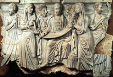 Relief from Sarcophagus of a Philosopher 