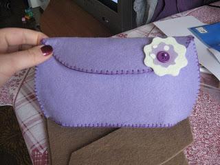 pochette lilla e lavanda