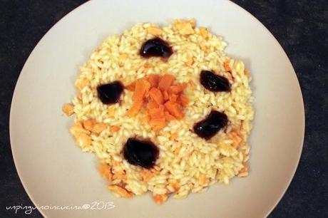 Risotto al salmone affumicato con gelatina di aceto balsamico