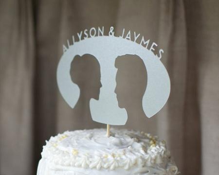 cake topper profilo sposi