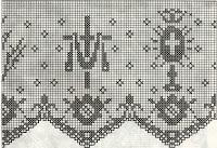 Schemi per il filet: Bordura per altare