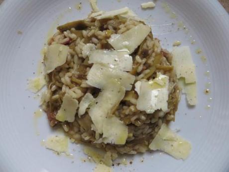 Risotto ai carciofi e pecorino 