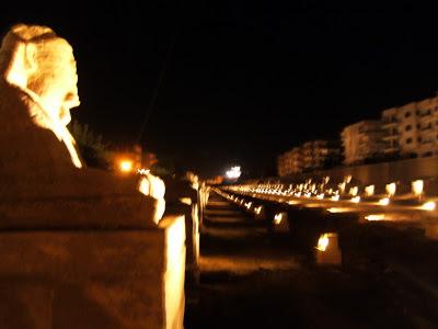 Sphinx Avenue lit up by Luxor Times 5