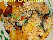 Risotto forno patate cozze