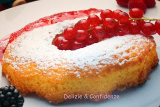 Tortino di limone e frutti di bosco per merenda!!