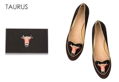 Birthday Shoes & Zodiac Pandora by Charlotte Olympia