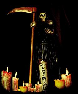 santa muerte velas movidas