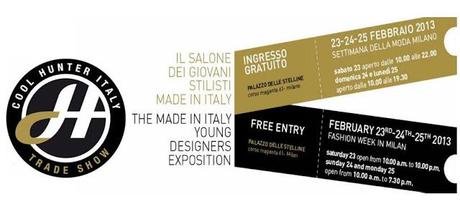 cool hunter italy tradeshow: spazio ai nuovi giovani designer italiani