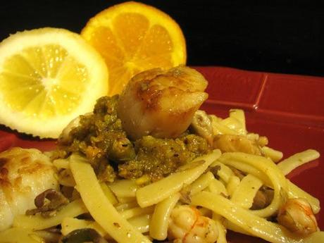 CERTE SERE NON E' FACILE PRENDERE SONNO - SCIALATIELLI AL LIMONE CON CARCIOFI, CAPPESANTE E PESTO DI AGRUMI