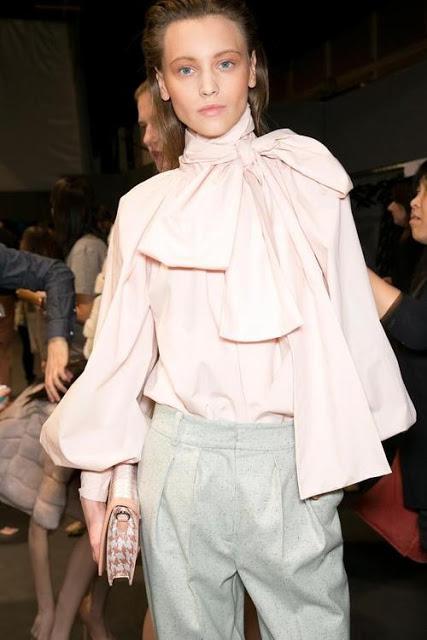 Backstage at Blumarine Fall 2013 in Milan