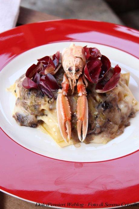 LASAGNETTA AL PIATTO CON SCAMPI E RADICCHIO (47)+