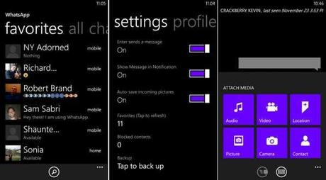 WhatsApp per nokia lumia windows phone 8