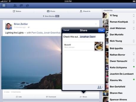 Facebook iPad