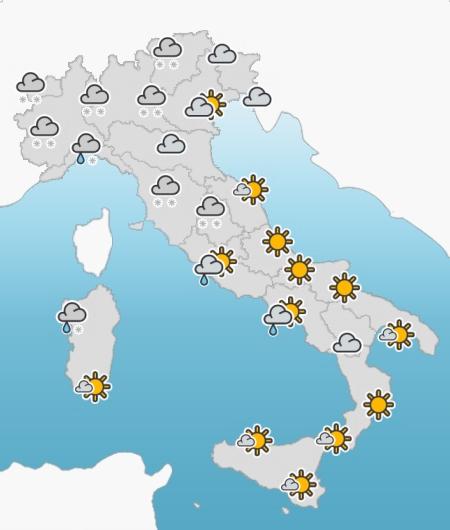 ITALIA 20130225 m Meteo di lunedi 25 febbraio 2013