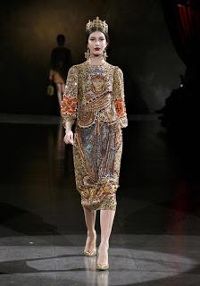 DOLCE & GABBANA Winter 2014 Women's fashion show \\ TAILORED MOSAIC