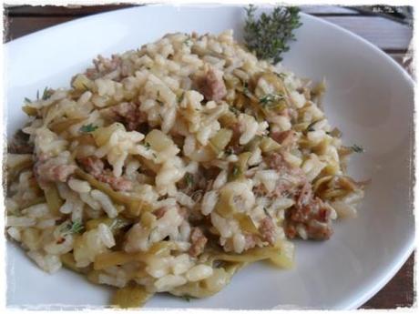 risotto salsiccia carciofi patate (2)