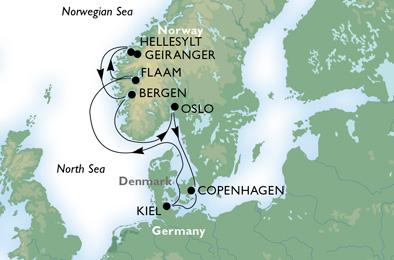 L’estate di MSC Crociere nel Nord Europa