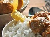 Polpettine tacchino curry riso pilaf profumato limone