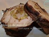 Lonza maiale alla senape nera castagne