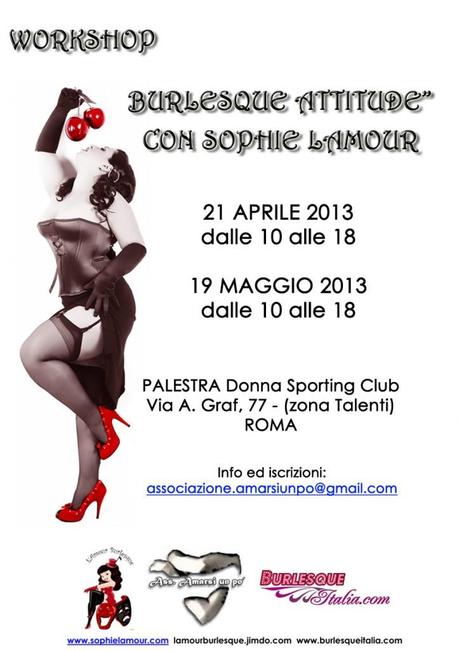 Burlesque Attitude a Roma con Sophie Lamour