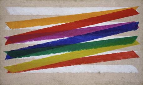 Piero Dorazio, Unitas, 1965 Olio su tela, 45,8 x 76,5 cm Collezione Peggy Guggenheim