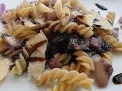 Fusilli radicchio pancetta grana