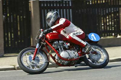 Brave young man's bike