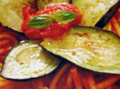 Bucatini melanzane funghi