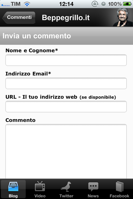 Beppegrillo.it iPhone