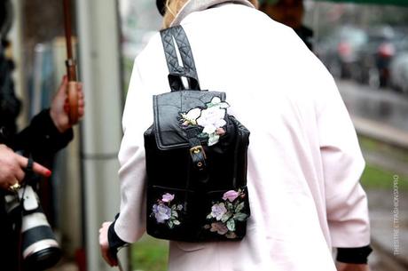 In the Street...Outside Dolce & Gabbana under the snow, Milan FW