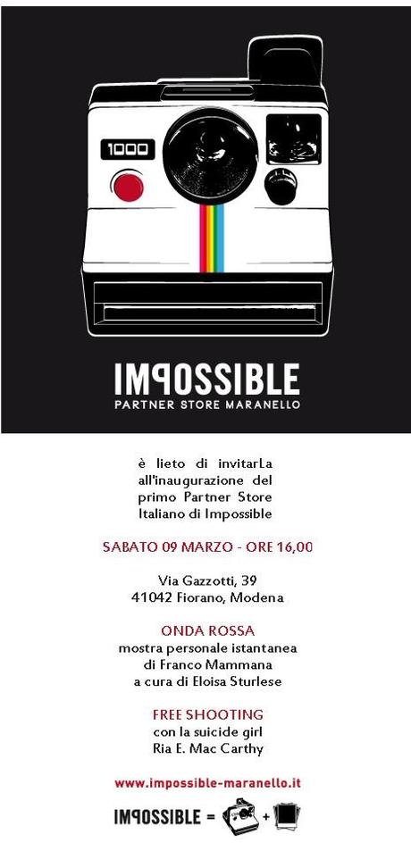 9 marzo 2013: Inaugurazione Impossible partner store Maranello + “Onda rossa”