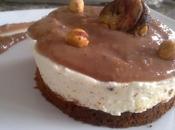 Cheesecake ricotta bufala, base cous crema castagne