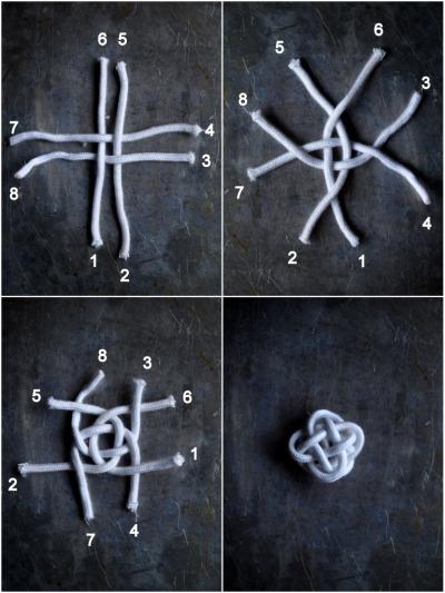 Brioche a 4 capi. Schema di formatura.