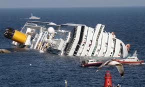 L’ITALIA, COME LA COSTA CONCORDIA, E' SPIAGGIATA SU UN FIANCO