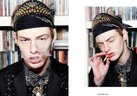 MODEL ROBERT SIPOS PETER, TOM & DAVE INDEPENDENT MEN EDITORIAL FRESH GHETTO PRINCE