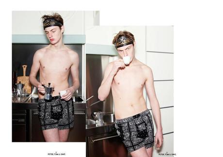 MODEL ROBERT SIPOS PETER, TOM & DAVE INDEPENDENT MEN EDITORIAL FRESH GHETTO PRINCE