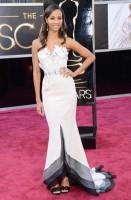 zoe saldana - alexis mabille couture (scarpe roger vivier, clutch ferragamo e gioielli neil lane)