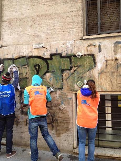 L'ultima iniziativa di RetakeRome di due domeniche fa. Ecco le foto. Evviva...