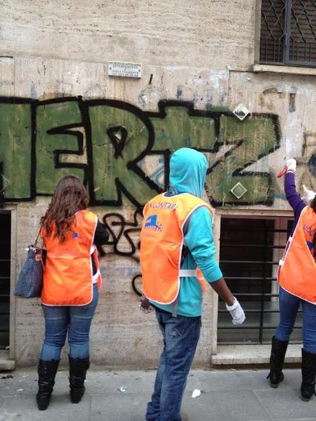 L'ultima iniziativa di RetakeRome di due domeniche fa. Ecco le foto. Evviva...