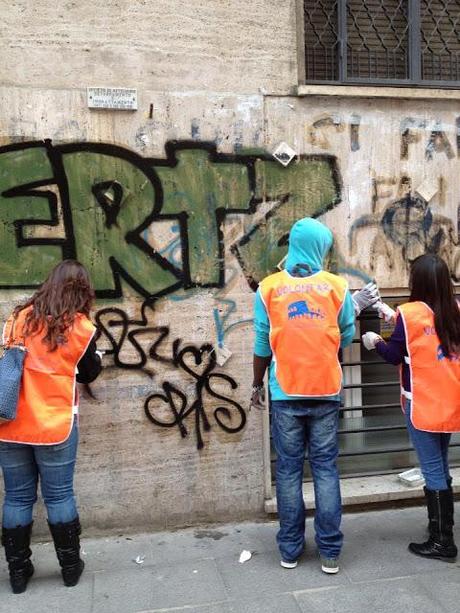 L'ultima iniziativa di RetakeRome di due domeniche fa. Ecco le foto. Evviva...